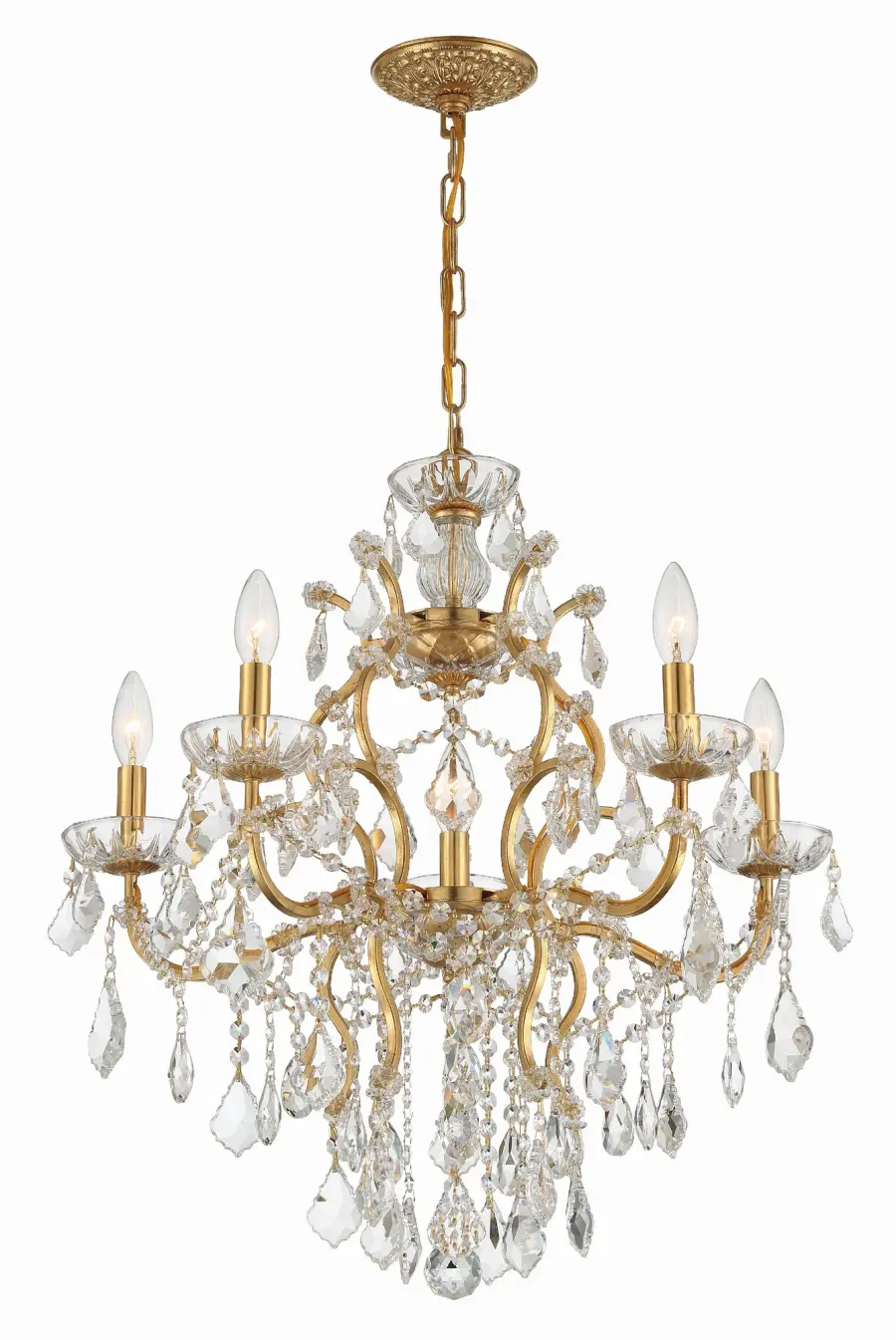 Filmore 23" Antique Gold Chandelier - Image 12