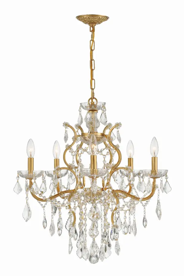 Filmore 23" Antique Gold Chandelier - Image 3