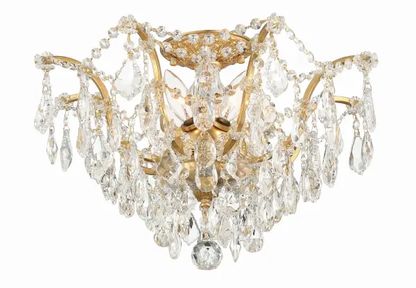 Filmore 19" Semi Flush Mount in Antique Gold - Image 4