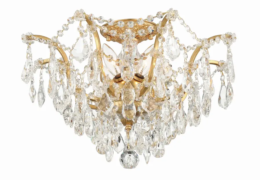Filmore 19" Semi Flush Mount in Antique Gold - Image 4