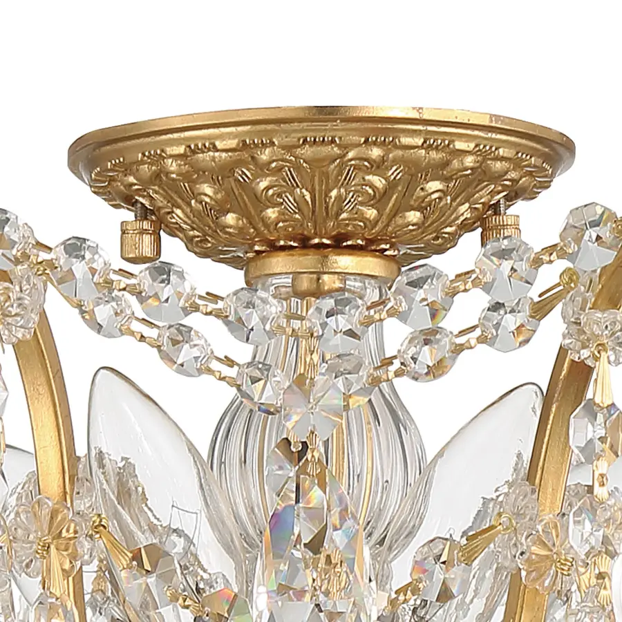 Filmore 19" Semi Flush Mount in Antique Gold - Image 12