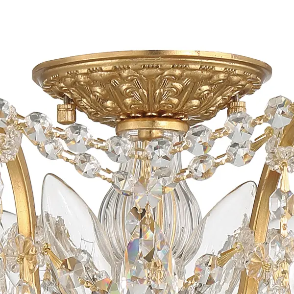 Filmore 19" Semi Flush Mount in Antique Gold - Image 5