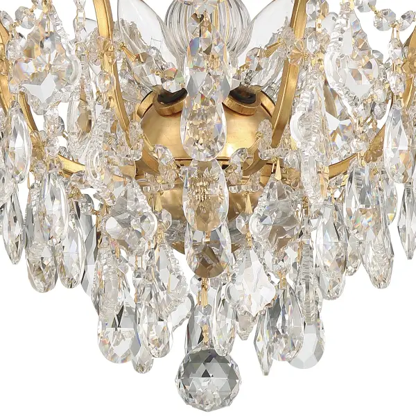 Filmore 19" Semi Flush Mount in Antique Gold - Image 6