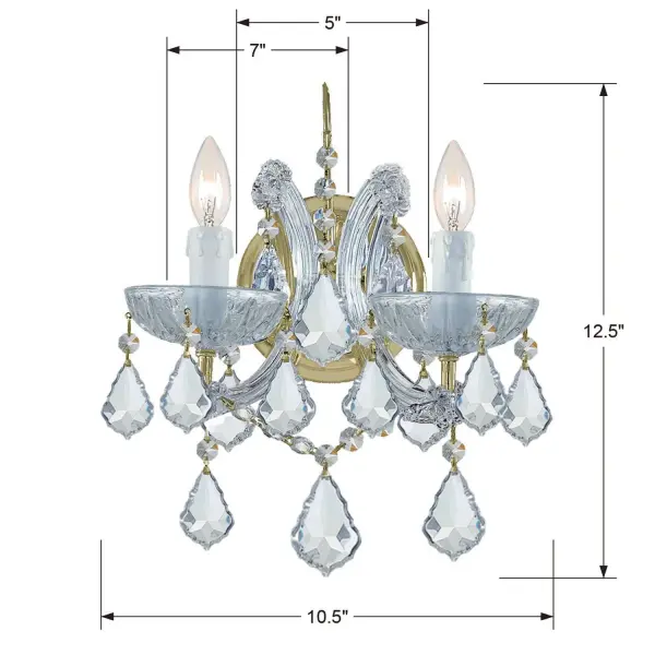 Maria Theresa Crystal Wall Sconce - Image 21