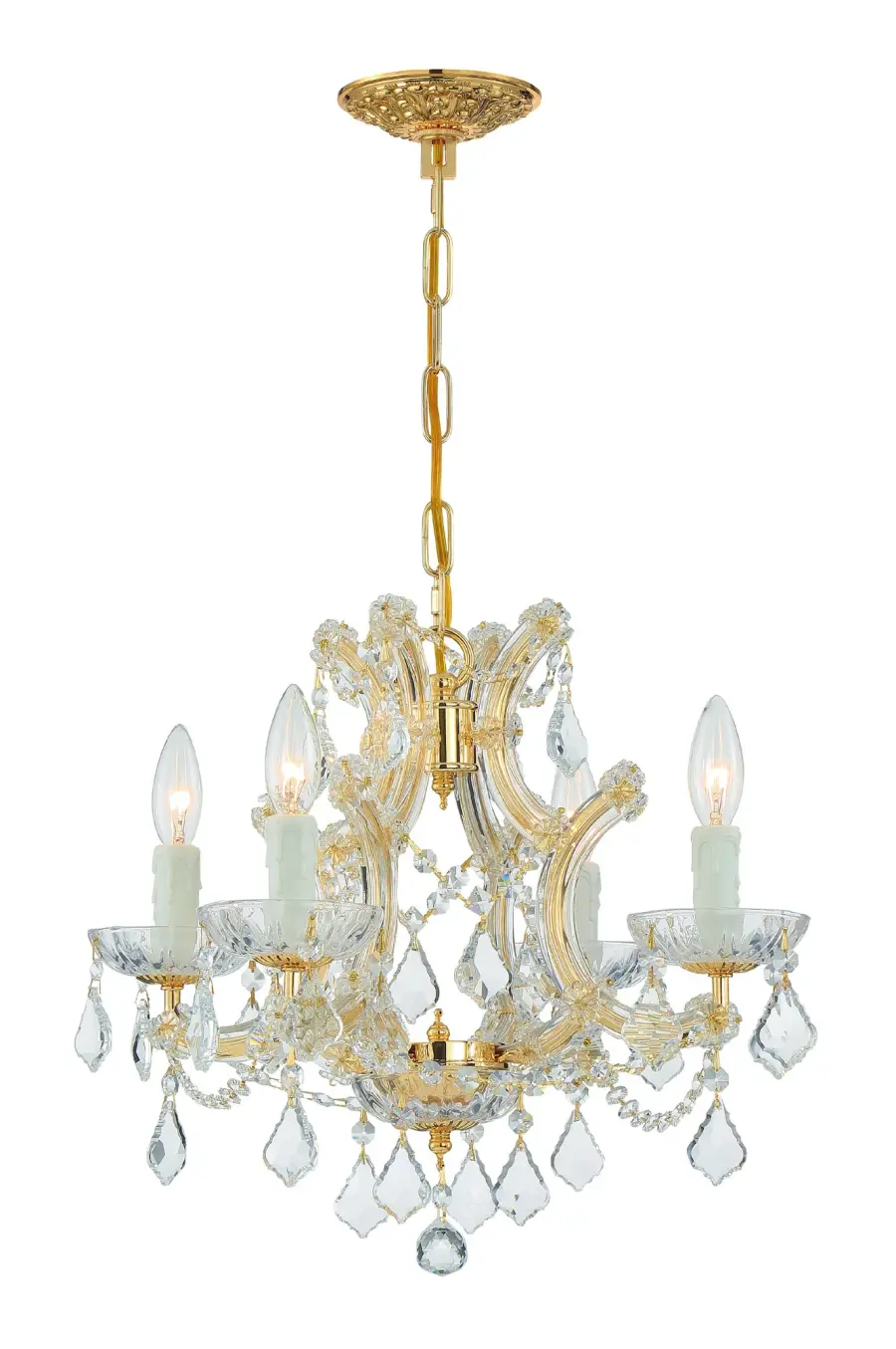 Maria Theresa 16.5" Crystal Chandelier - Image 7