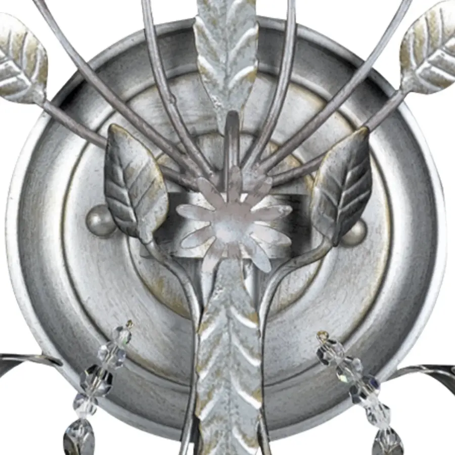 Paris Market 10" Silver Leaf Sconce - Image 3