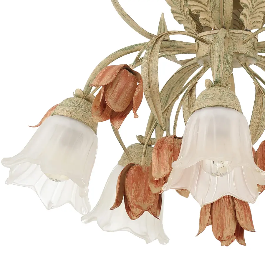 Southport 22" Semi Flush Mount in Sage Rose - Image 5