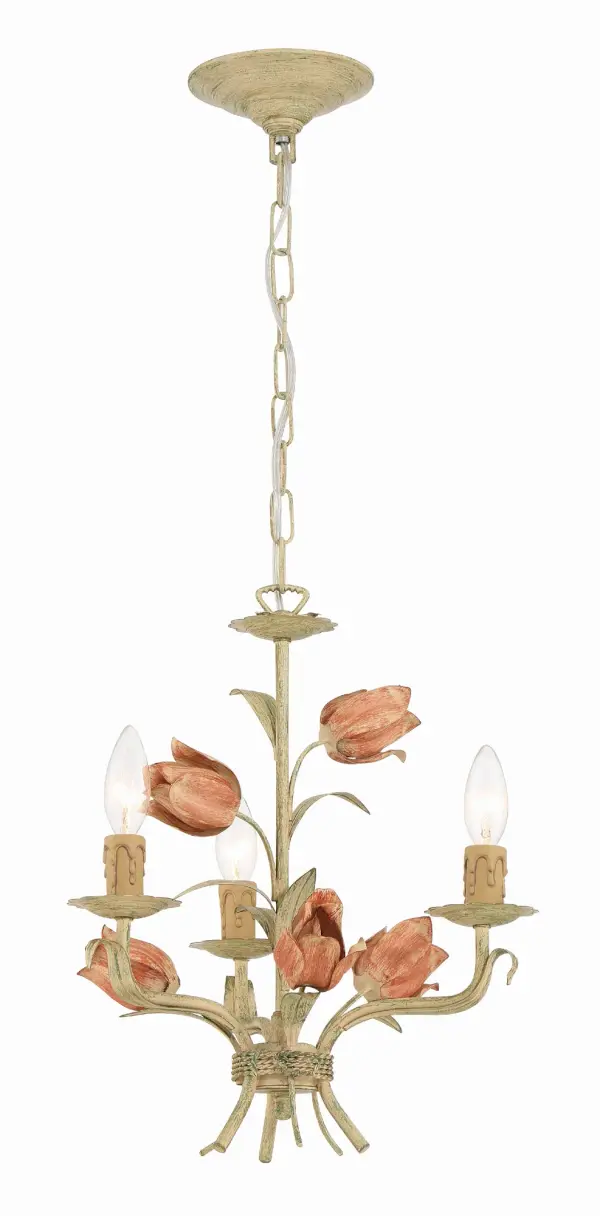 Southport 14" Chandelier in Sage Rose - Image 1