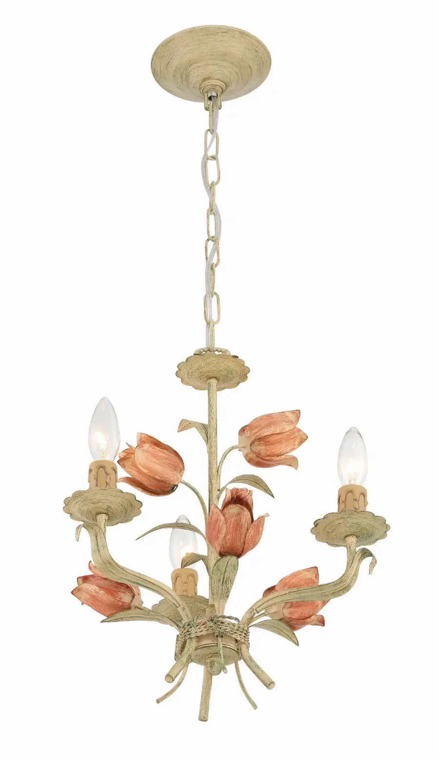 Southport 14" Chandelier in Sage Rose - Image 2