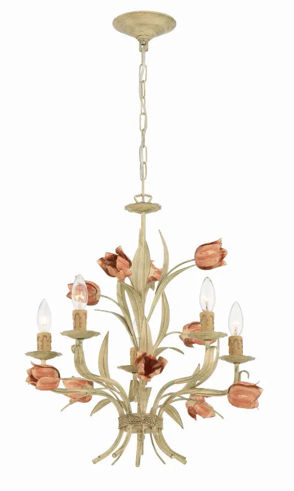 Southport 20" Chandelier in Sage Rose - Image 1