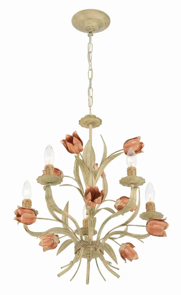 Southport 20" Chandelier in Sage Rose - Image 3