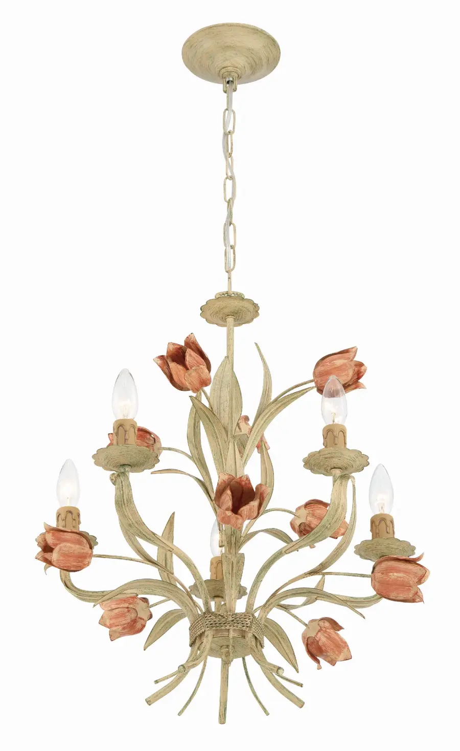 Southport 20" Chandelier in Sage Rose - Image 3