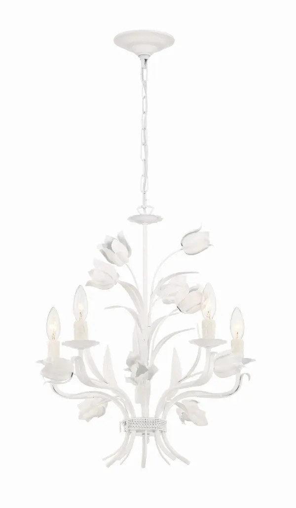 Southport 20" Chandelier in Wet White - Image 1