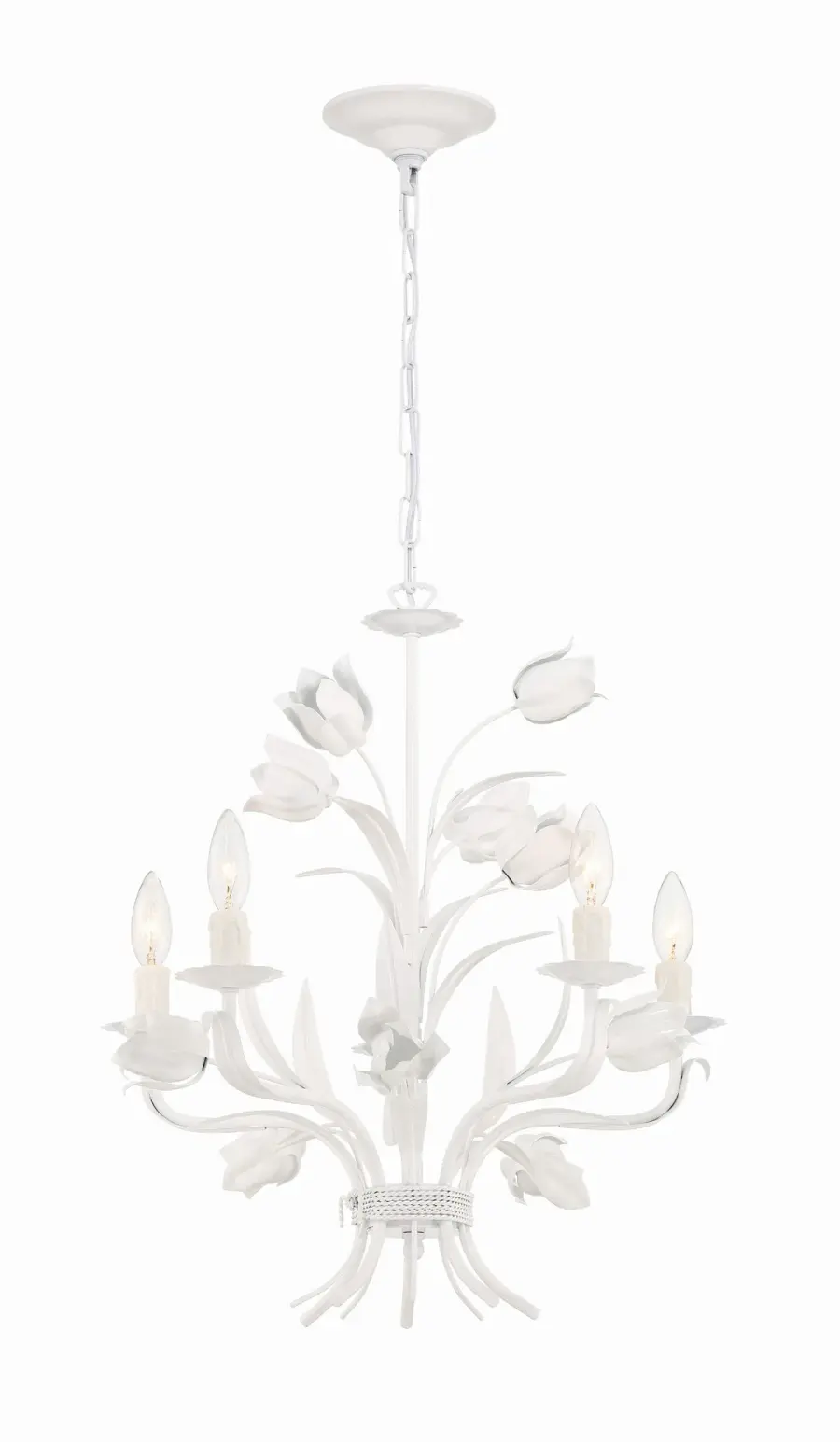 Southport 20" Chandelier in Wet White - Image 1