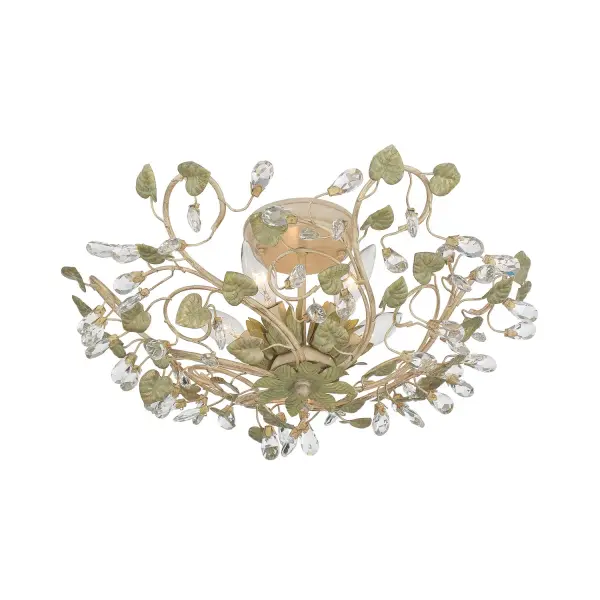 Josie 20.5" Semi Flush Mount in Champagne Green Tea - Image 4