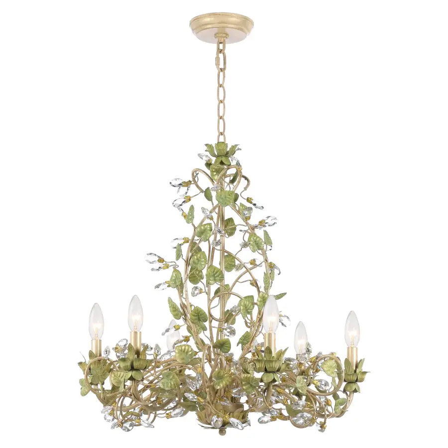 Josie 25" Chandelier in Champagne Green Tea - Image 1