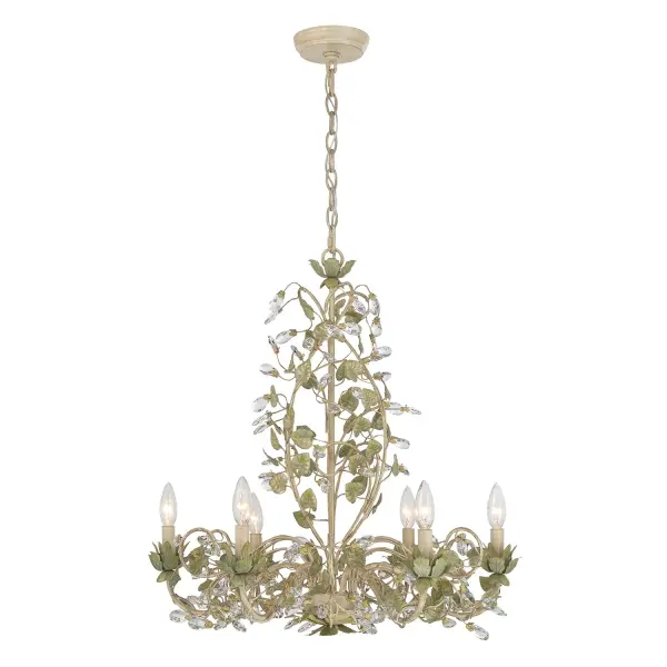 Josie 25" Chandelier in Champagne Green Tea - Image 3