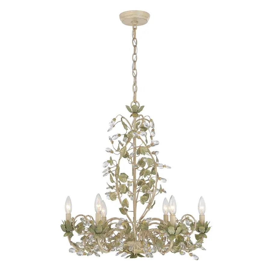 Josie 25" Chandelier in Champagne Green Tea - Image 3