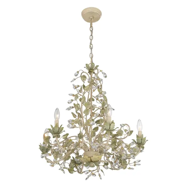 Josie 25" Chandelier in Champagne Green Tea - Image 4