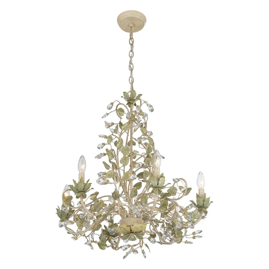 Josie 25" Chandelier in Champagne Green Tea - Image 4
