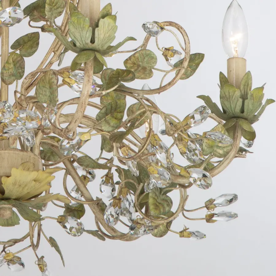 Josie 25" Chandelier in Champagne Green Tea - Image 5