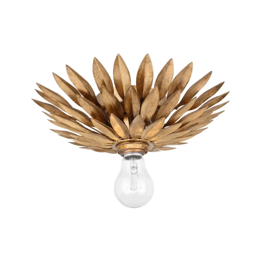 Broche 11" Flush Mount in Antique Gold - Image 2