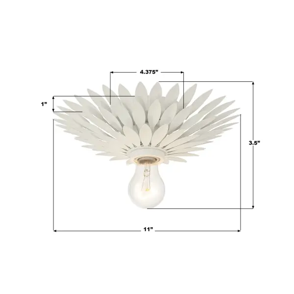 Broche 11" Flush Mount in Antique Gold - Image 14