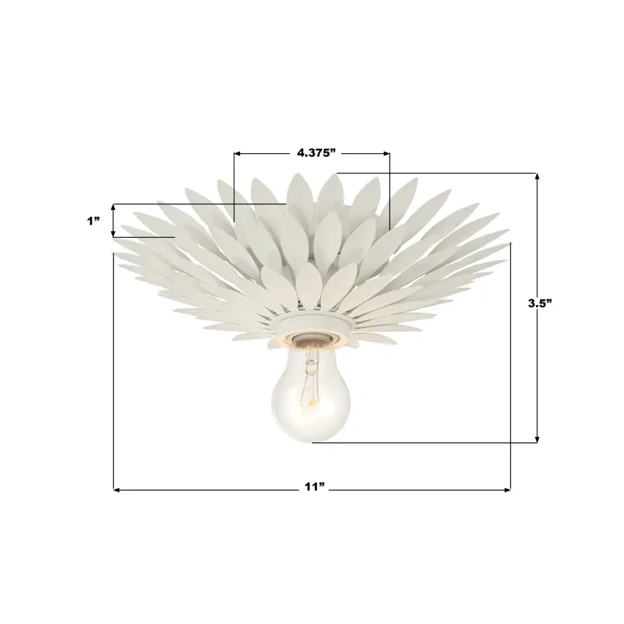 Broche 11" Flush Mount in Antique Gold - Image 14