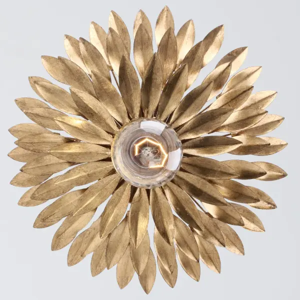 Broche 11" Flush Mount in Antique Gold - Image 3
