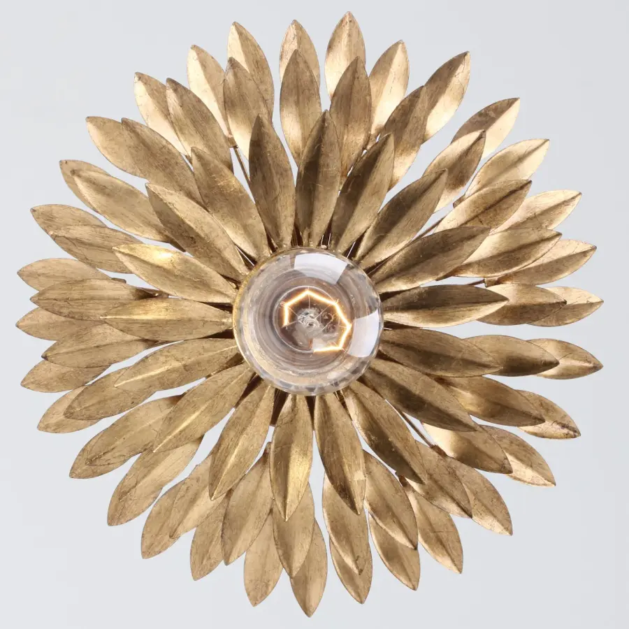 Broche 11" Flush Mount in Antique Gold - Image 3
