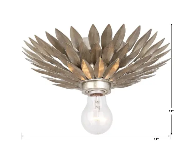 Broche 11" Flush Mount in Antique Gold - Image 21