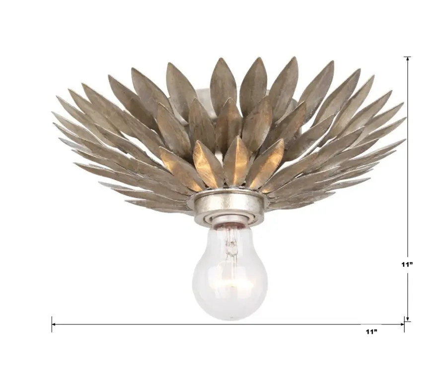 Broche 11" Flush Mount in Antique Gold - Image 21