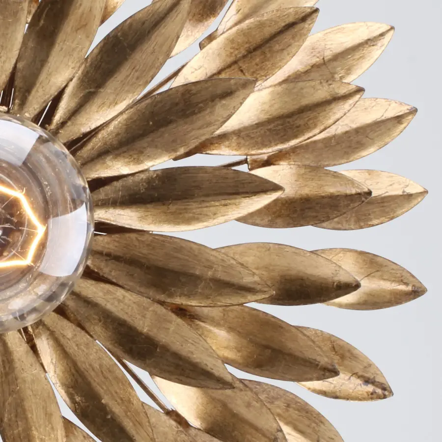 Broche 11" Flush Mount in Antique Gold - Image 4