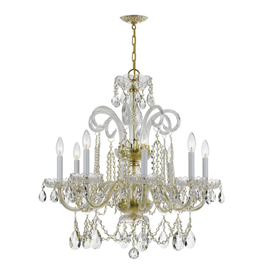 Traditional Crystal 27" Chandelier - Image 4