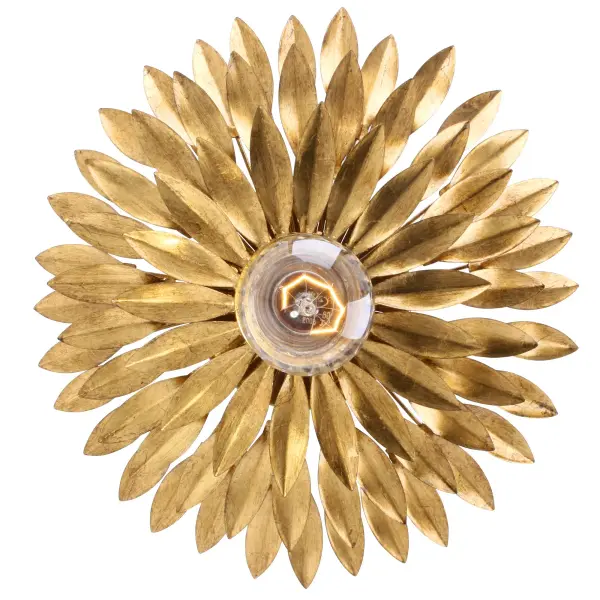Broche 11" Floral Leaf Sconce - Image 1