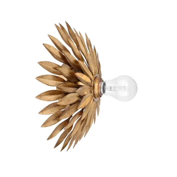 Broche 11" Floral Leaf Sconce - Image 2