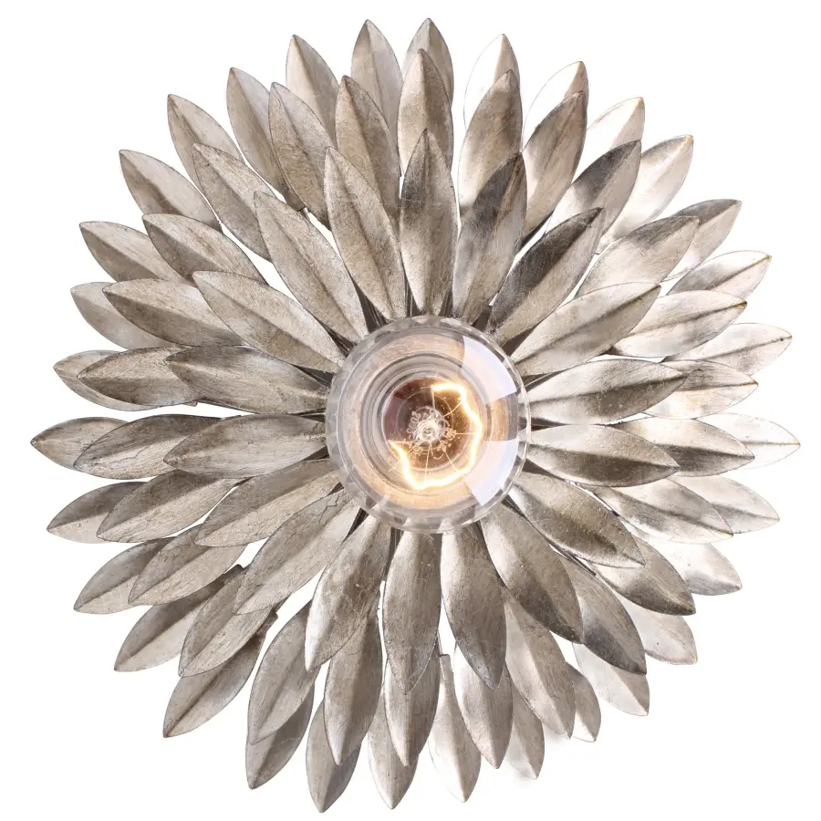 Broche 11" Floral Leaf Sconce - Image 14