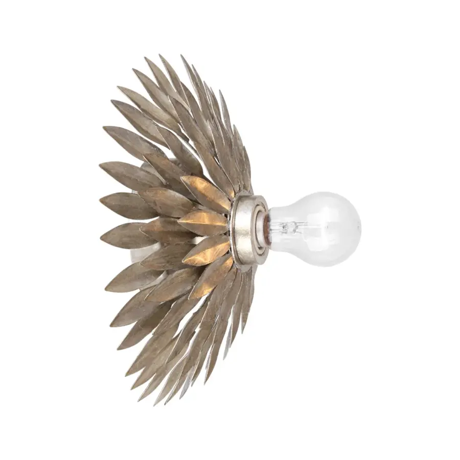Broche 11" Floral Leaf Sconce - Image 15