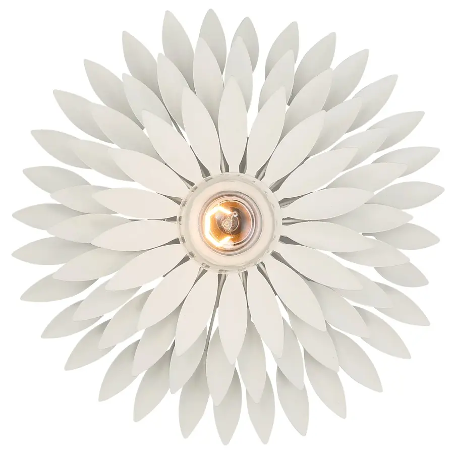 Broche 11" Floral Leaf Sconce - Image 6