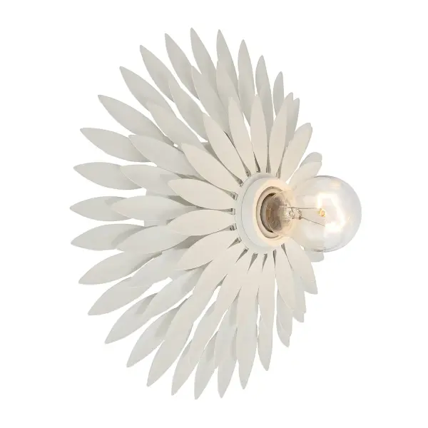 Broche 11" Floral Leaf Sconce - Image 7