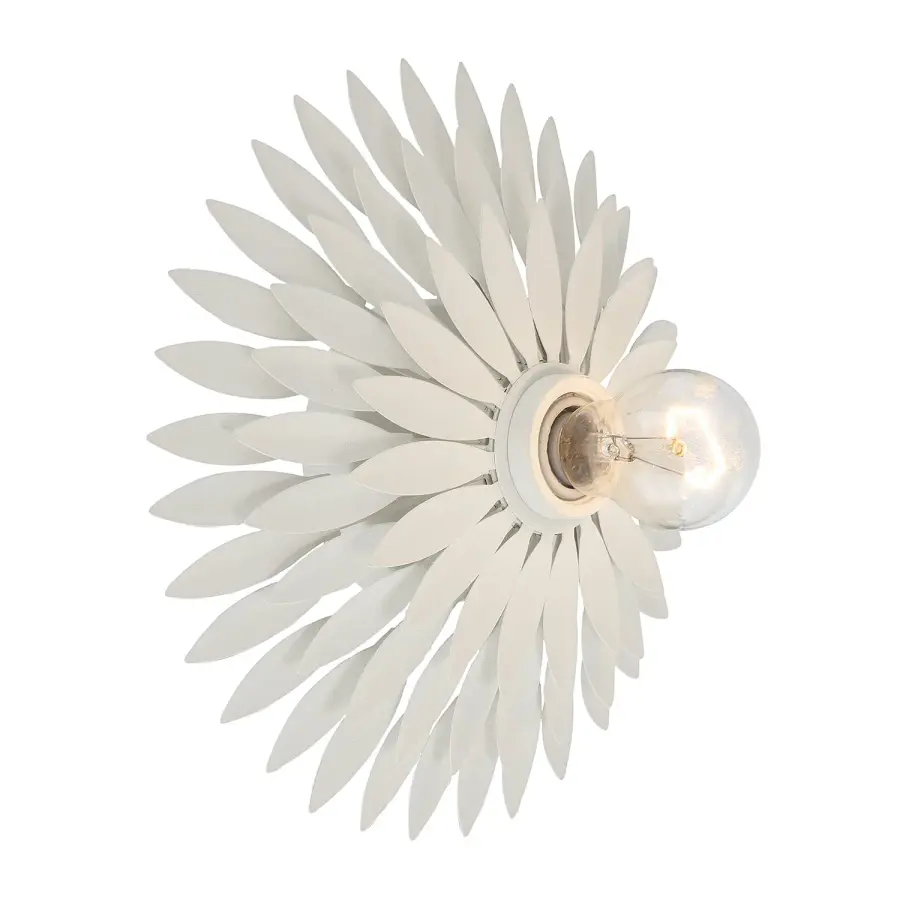 Broche 11" Floral Leaf Sconce - Image 7