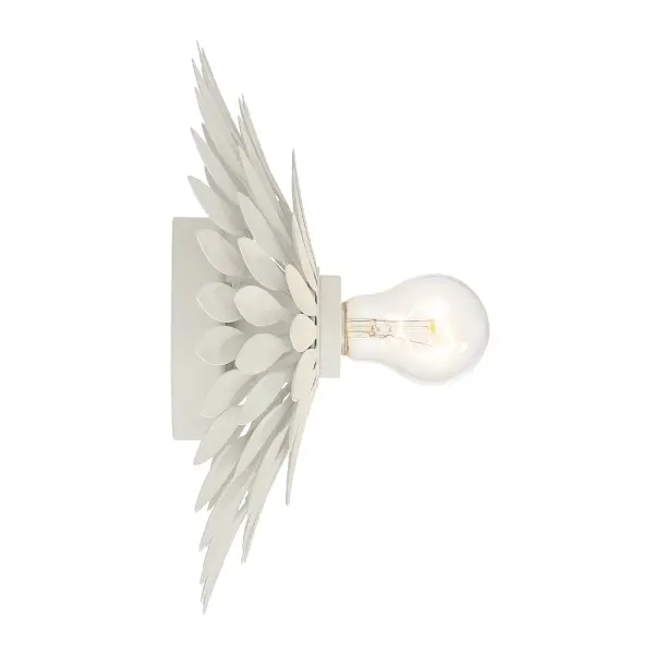 Broche 11" Floral Leaf Sconce - Image 8