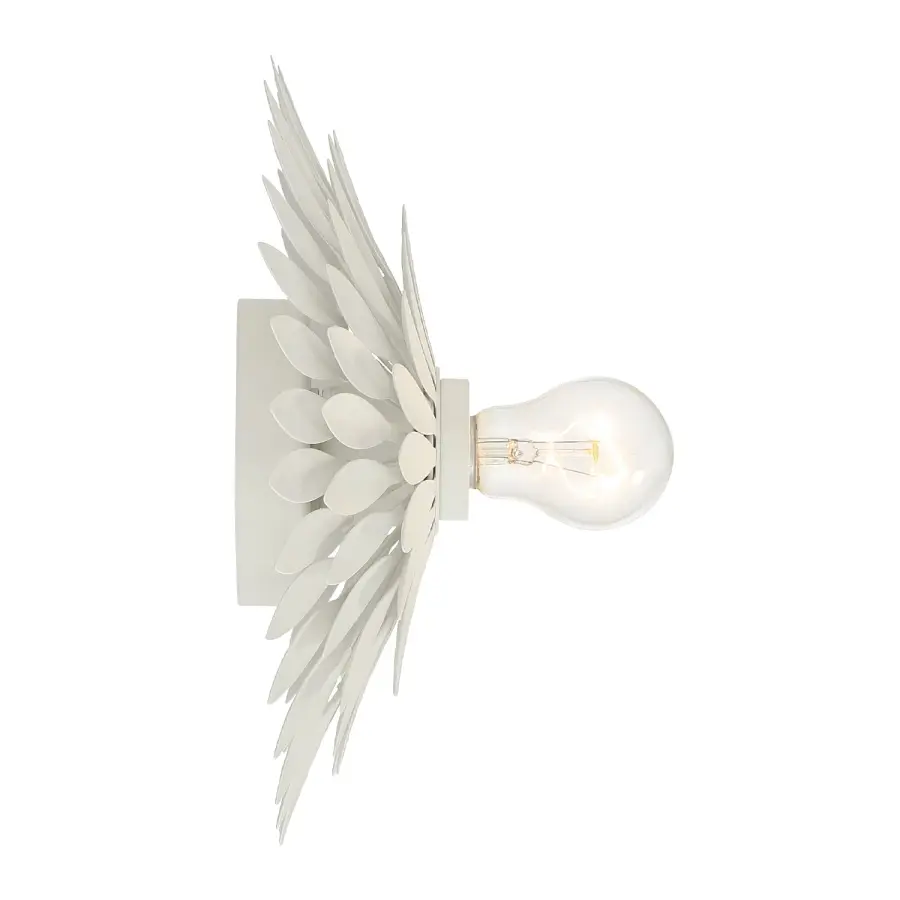 Broche 11" Floral Leaf Sconce - Image 8
