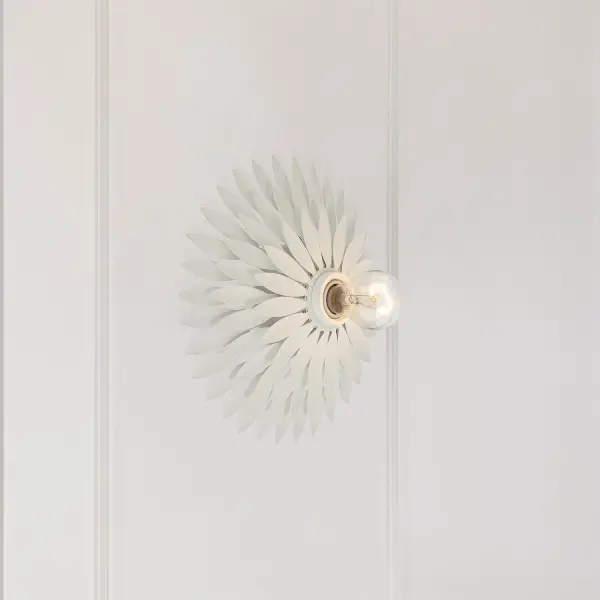 Broche 11" Floral Leaf Sconce - Image 10