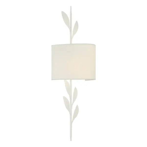 Broche 8.5" Wrought Iron Leaf Sconce - Image 11