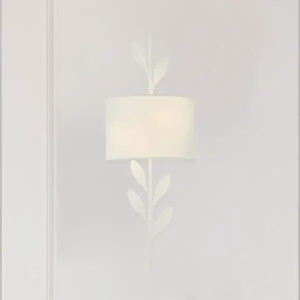Broche 8.5" Wrought Iron Leaf Sconce - Image 13
