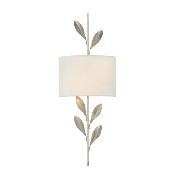 Broche 8.5" Wrought Iron Leaf Sconce - Image 16