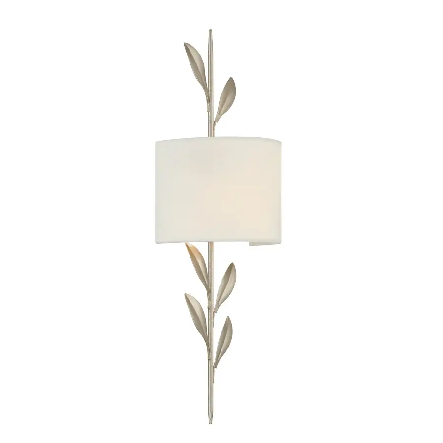 Broche 8.5" Wrought Iron Leaf Sconce - Image 18
