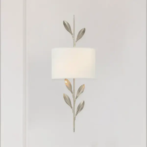 Broche 8.5" Wrought Iron Leaf Sconce - Image 20