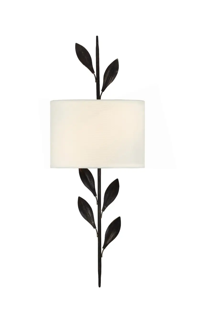 Broche 8.5" Wrought Iron Leaf Sconce - Image 23